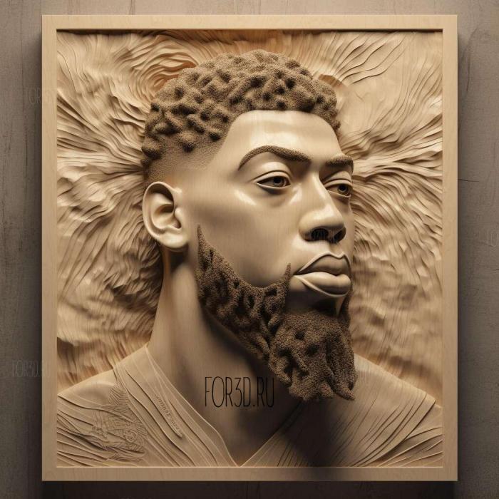 Anthony Davis 1 stl model for CNC